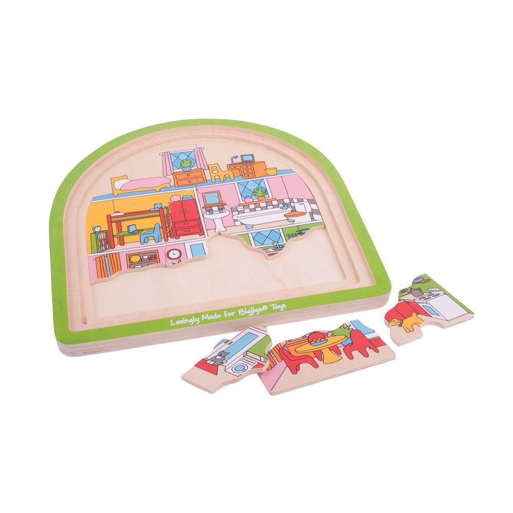 BigJigs House Arched Puzzle