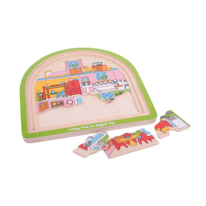 BigJigs House Arched Puzzle