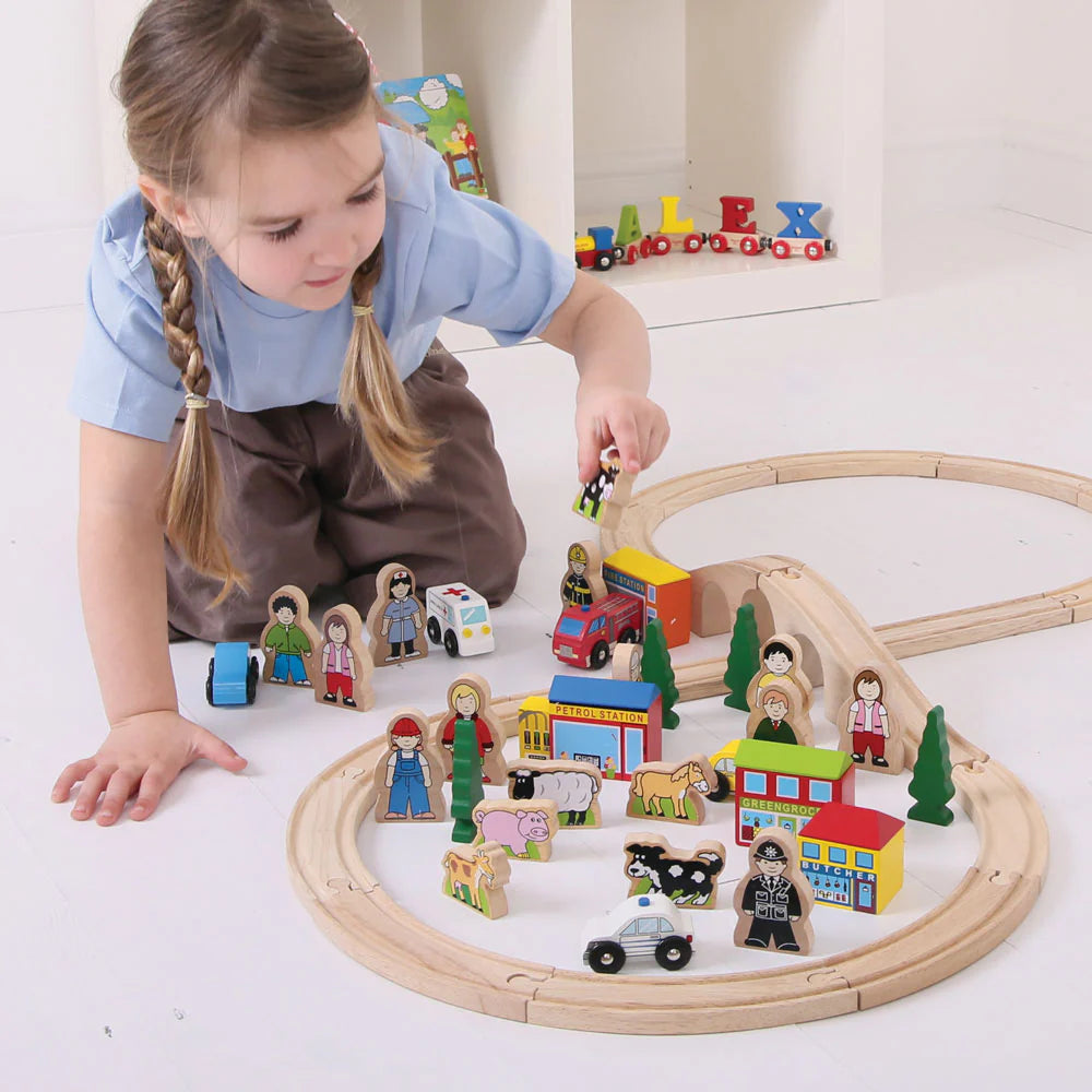 BigJigs Trains Trackside Accessory Pack