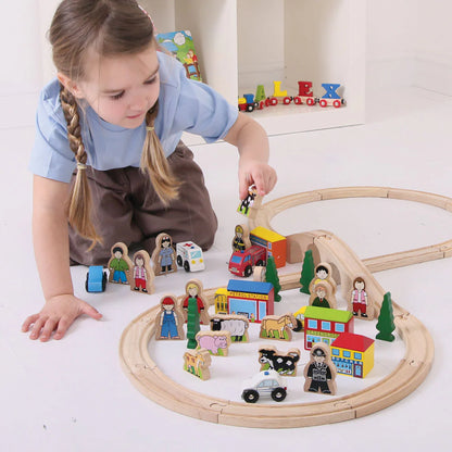 BigJigs Trains Trackside Accessory Pack