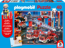 Schmidt Playmobil: The Fire Department Puzzle & Play (40pc) inc. one figure
