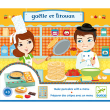 Djeco Gaêlle et Titouan Make Pancakes With A Menu