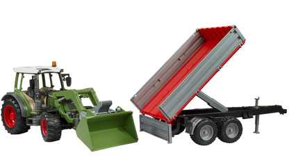 Bruder Fendt Vario 211 W/Frontloader & Tipping Trailer (2104)