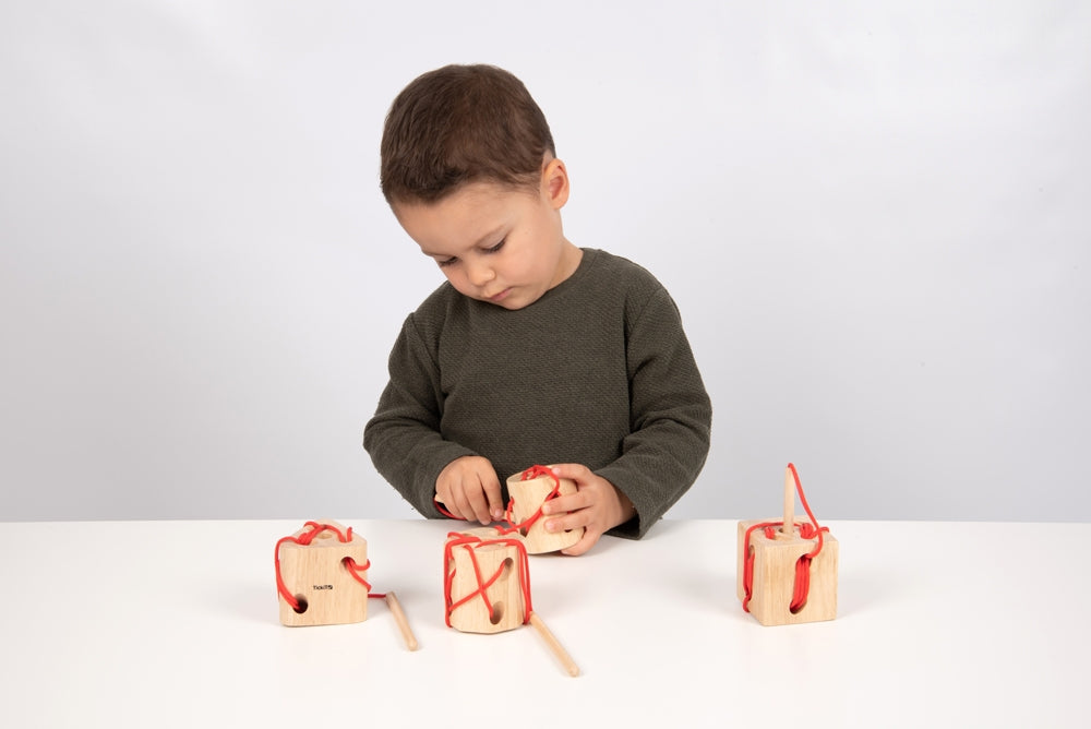 TickiT Wooden Lacing Shapes