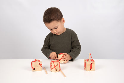 TickiT Wooden Lacing Shapes