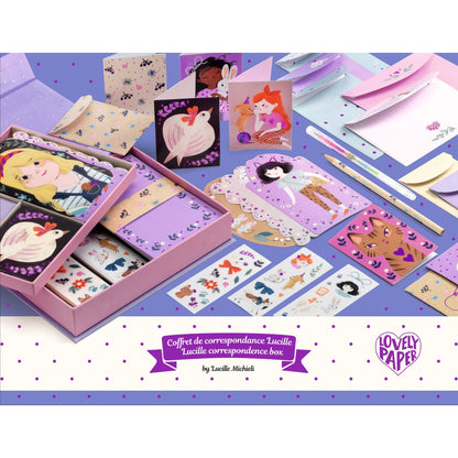 Djeco Lucille Correspondence Box Letter Writing Set