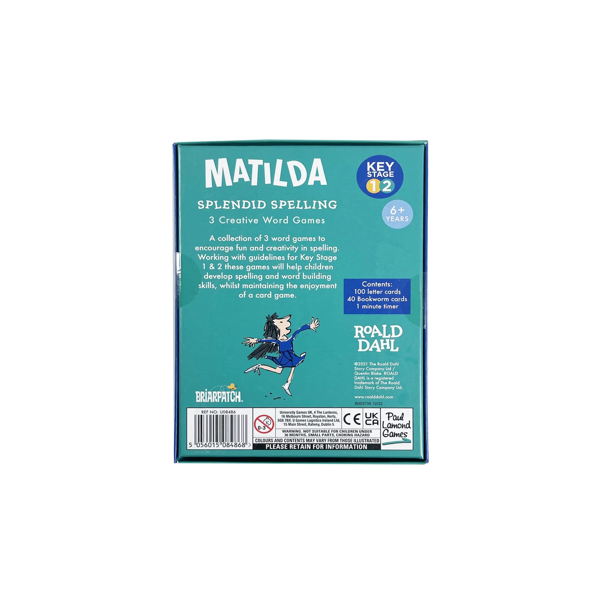 University Games Roald Dahl Matilda Word Educational Games