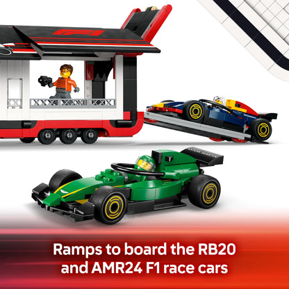 Lego City Formula 1 60445 F1® Truck with RB20 & AMR24 F1® Cars