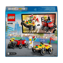 Lego City Great Vehicles 60458 Pizza vs. Fire Truck Race Car Pack