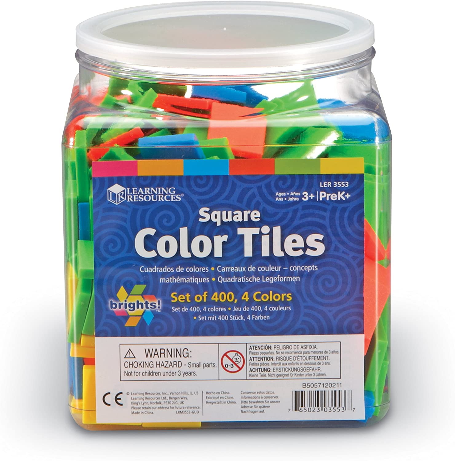 Learning Resources Square Color Tiles