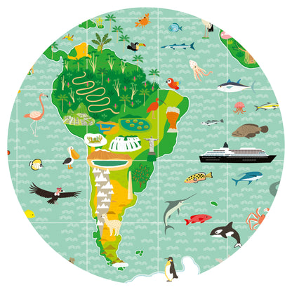 Djeco Around The World 200 Pce Observation Jigsaw Puzzle