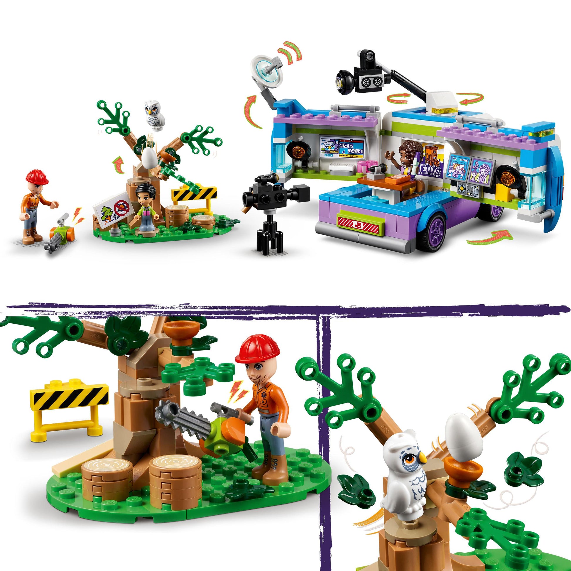 Lego Friends 41749 Newsroom Van (F)