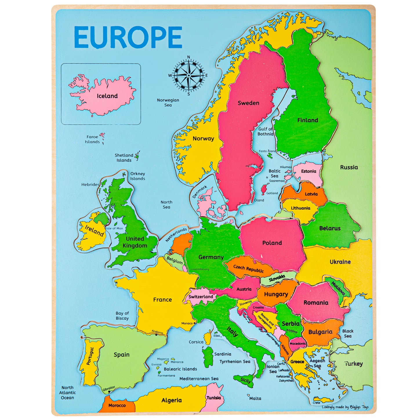 BigJigs Europe Inset Puzzle