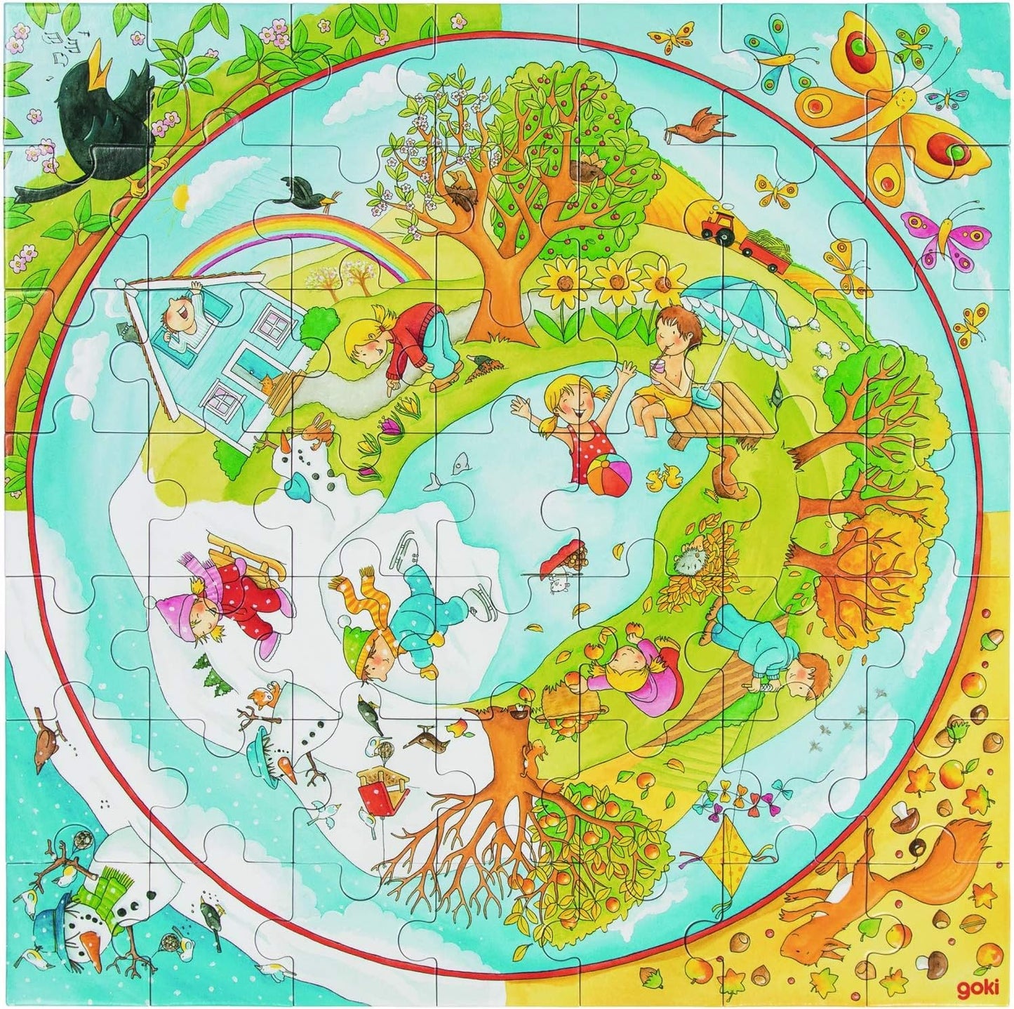 Goki XXL Puzzle Seasons