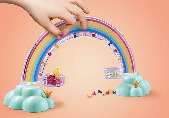 Playmobil 71361 Princess Magic Rainbow Pegasus with Rainbow in the Clouds
