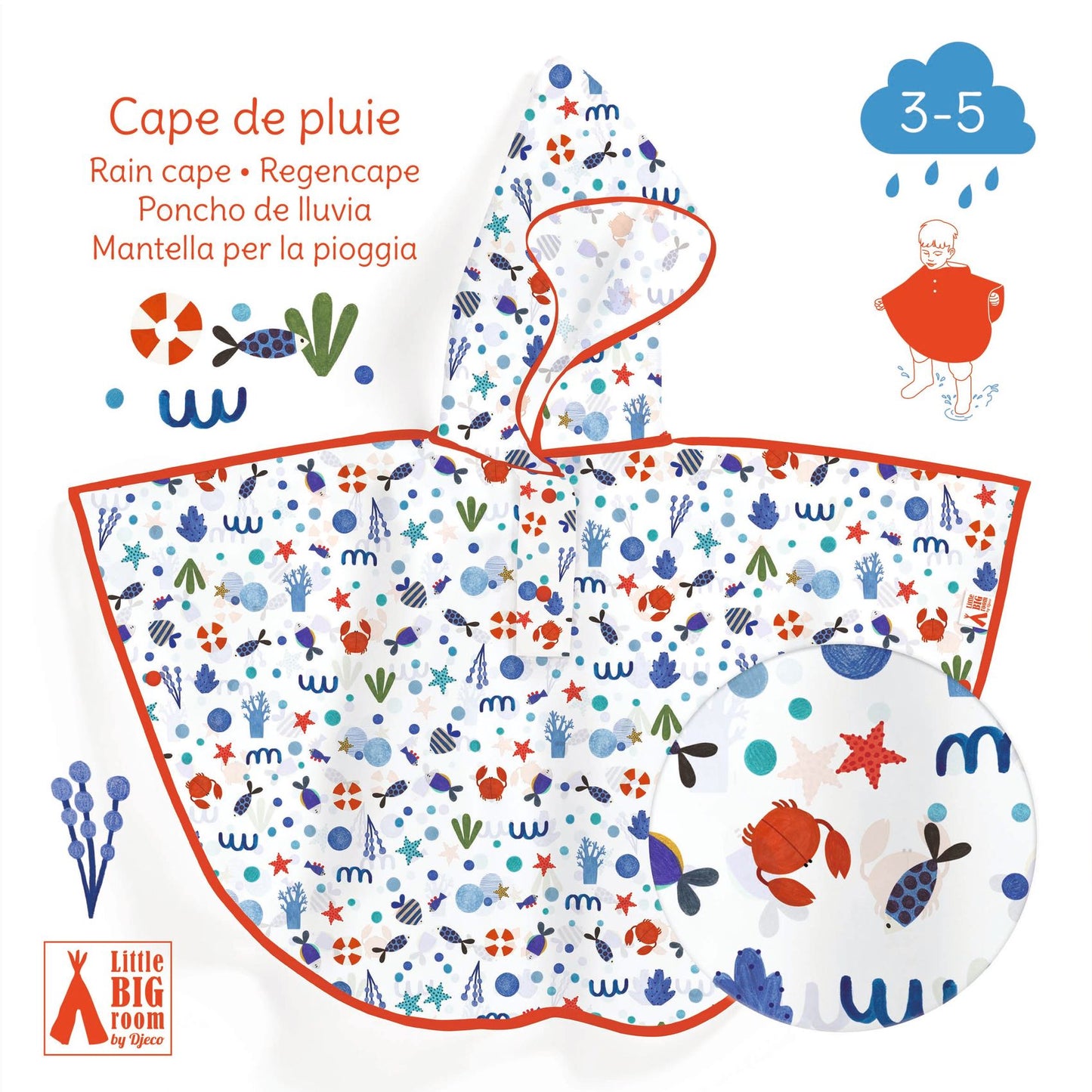 Djeco Ocean Rain Cape Small