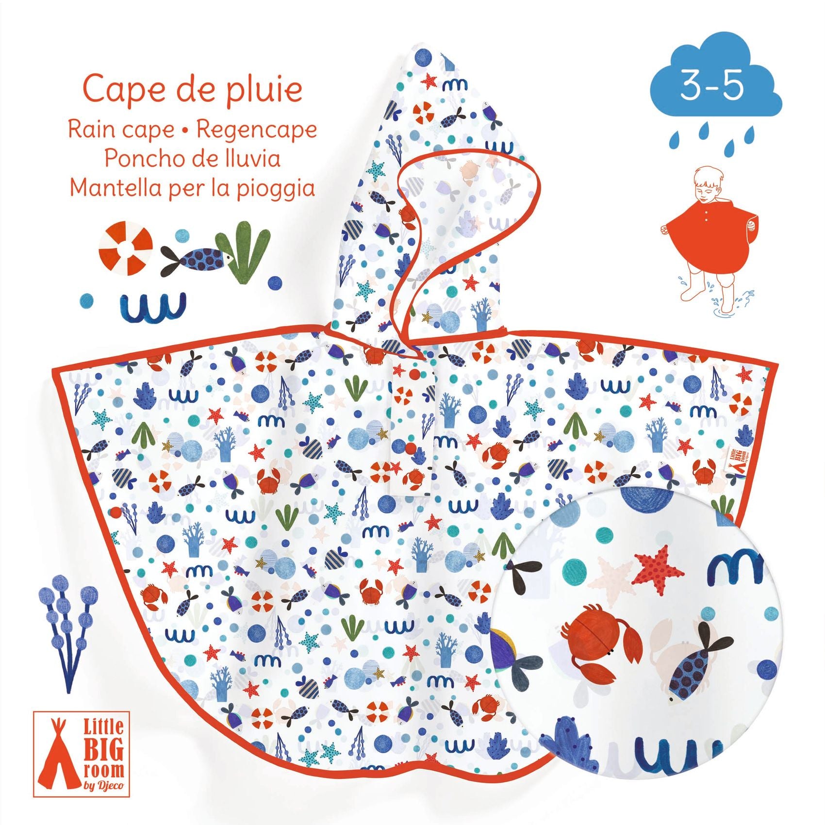 Djeco Ocean Rain Cape Small