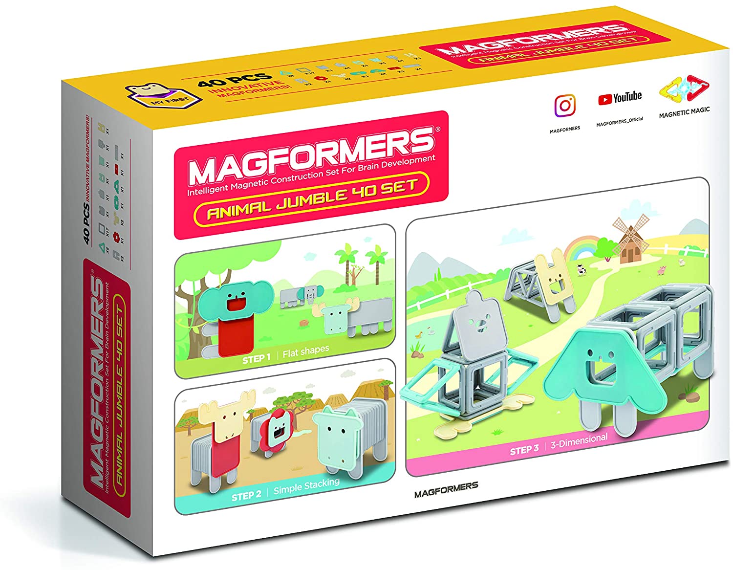 Magformers Animal Jumble 40pcs