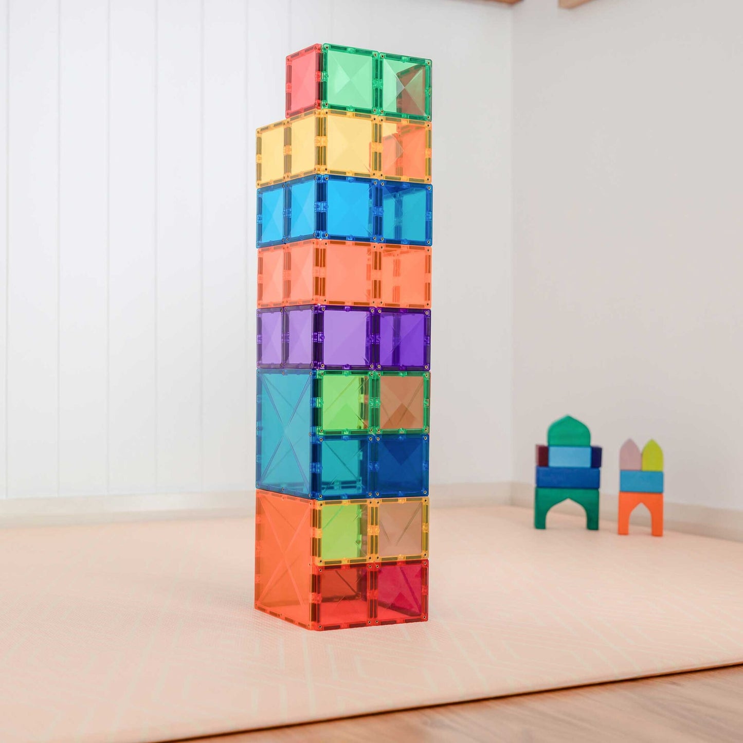 Connetix Tiles Rainbow 42 Pc Square Pack