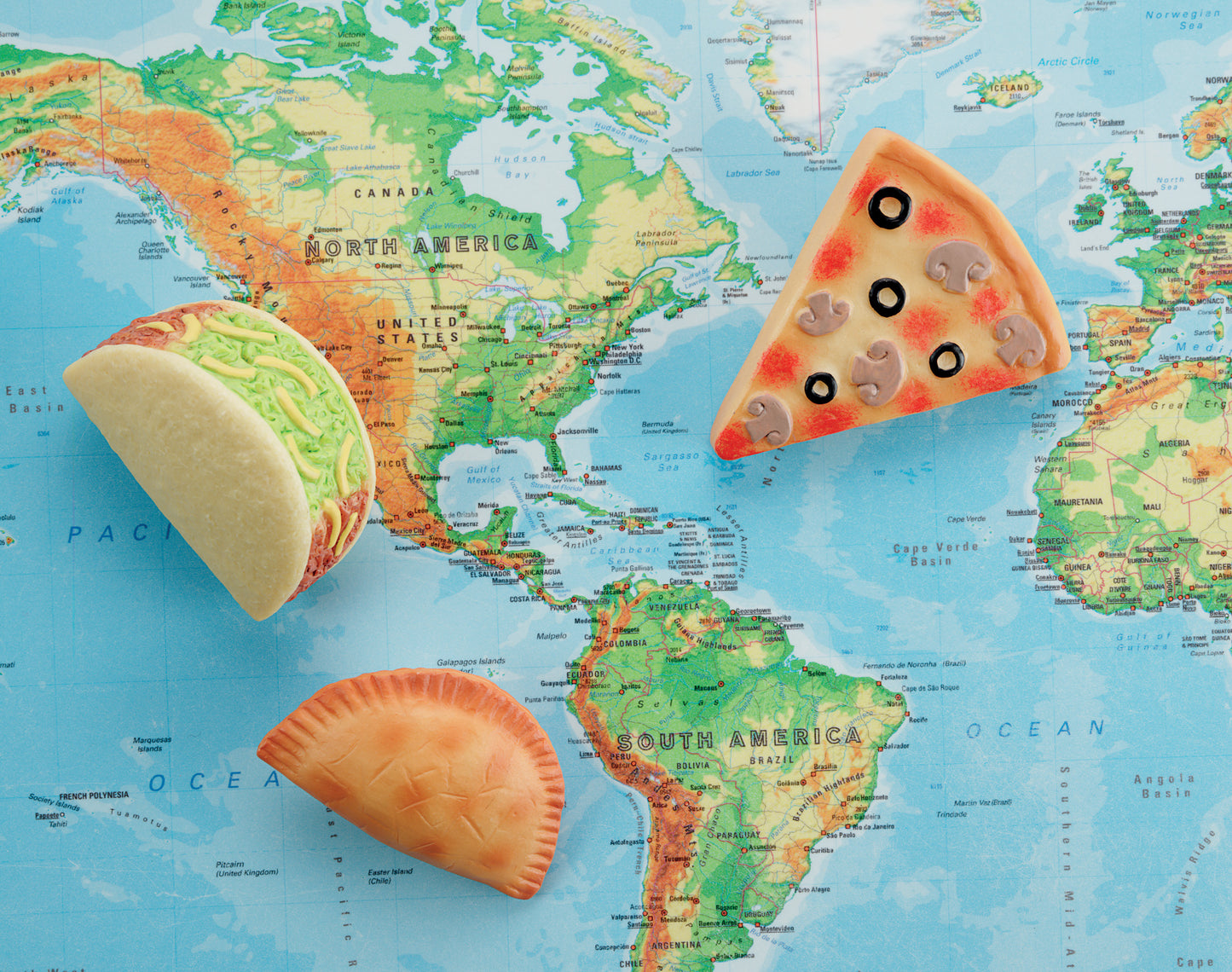 Yellow Door Sensory Play Stones - Foods of the World