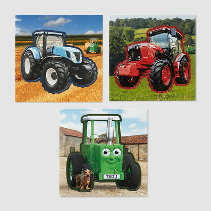 Tractor Ted 3 Picture Puzzles, Tractors
