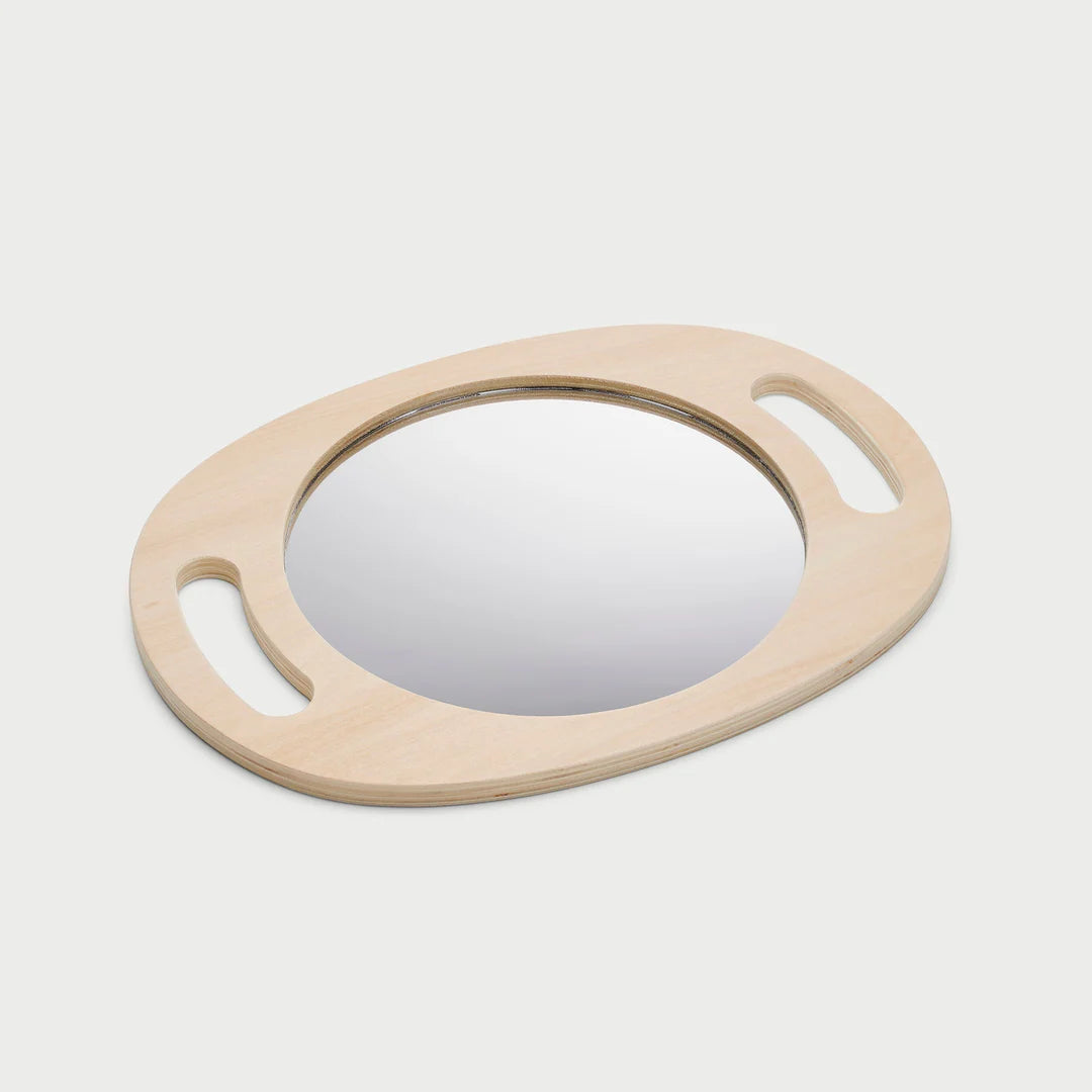 TickiT Handheld Wooden Mirror