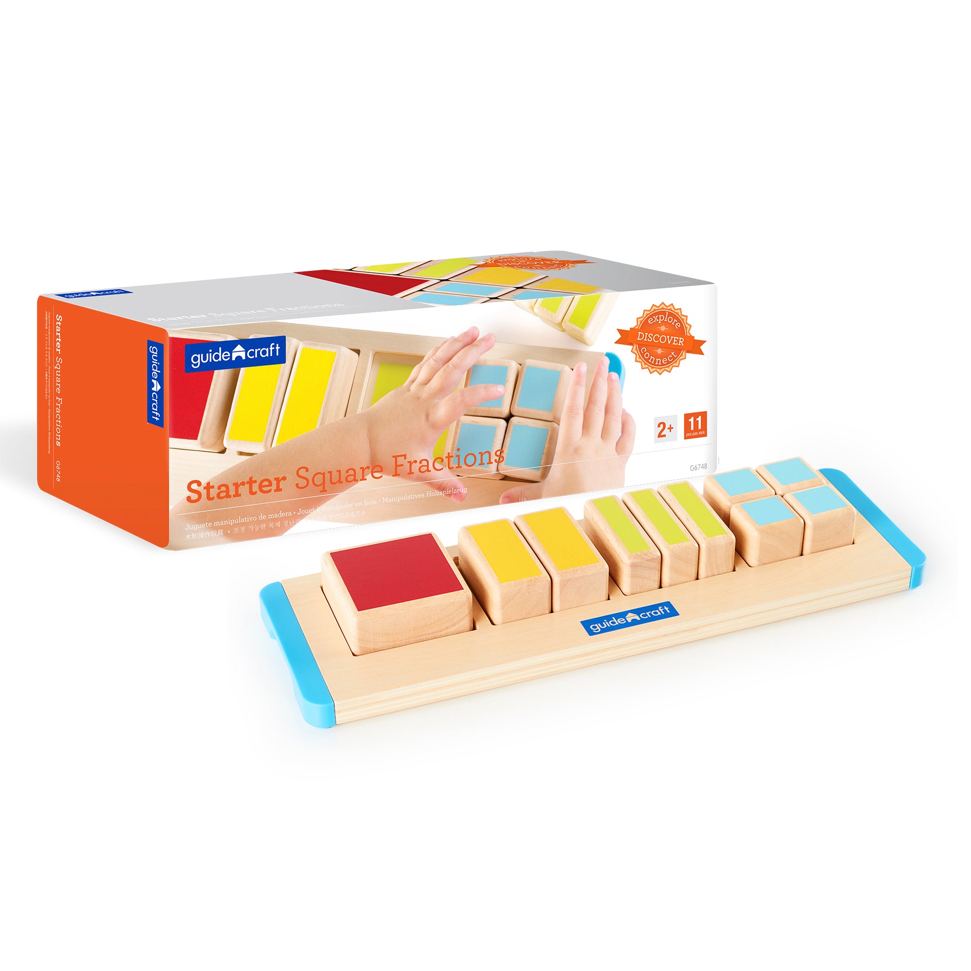 Guidecraft Starter Square Fractions