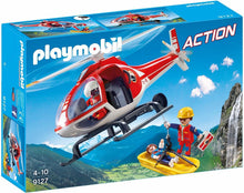 Playmobil 9127 Mountain Rescue Helicopter with Working Winch