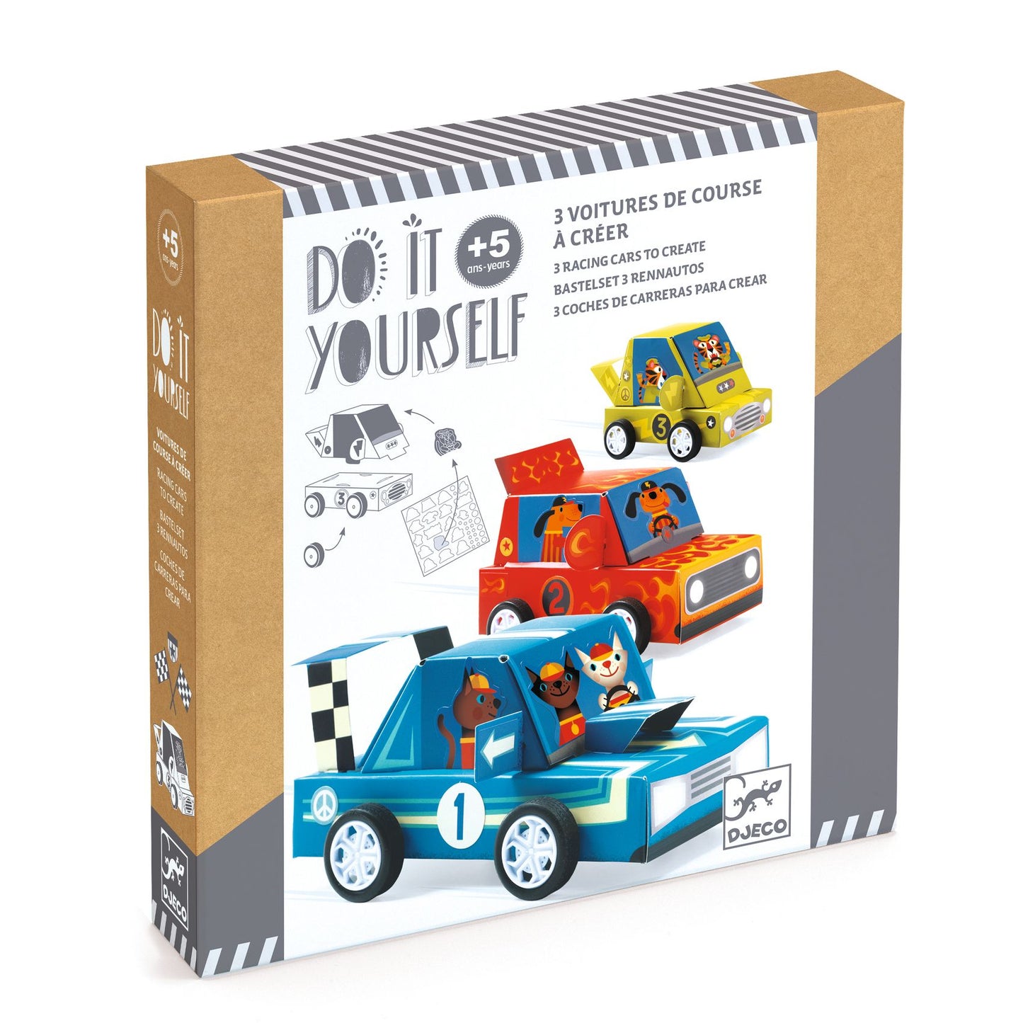 Djeco Grand Prix DIY Racing Cars To Create