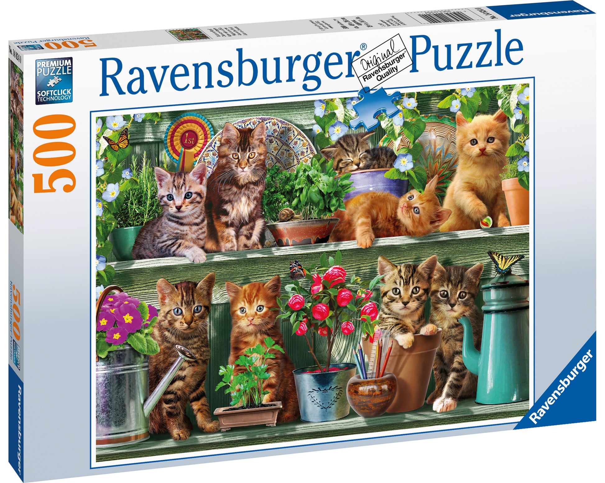 Ravensburger Cats on the Shelf, 500pc Jigsaw Puzzle