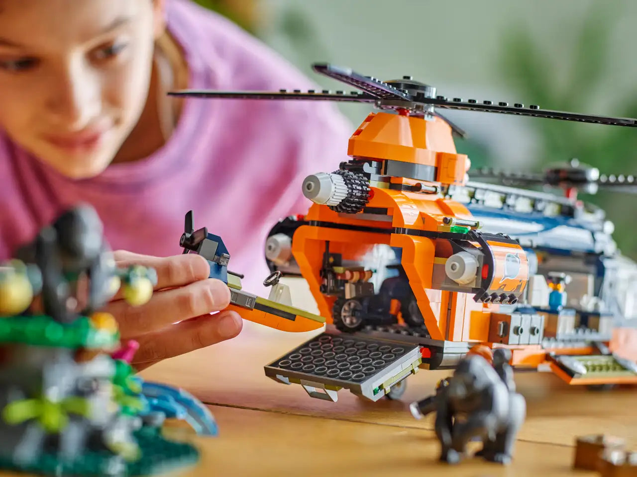 Lego City Exploration 60437 Jungle Explorer Helicopter at Base Camp