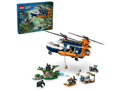 Lego City Exploration 60437 Jungle Explorer Helicopter at Base Camp