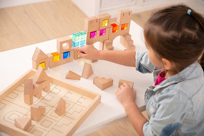 TickiT Wooden Building Gem Blocks