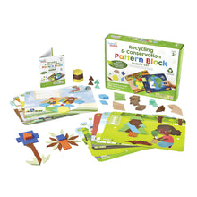 Learning Resources hand2mind Recycling & Conservation Pattern Block Puzzle Set