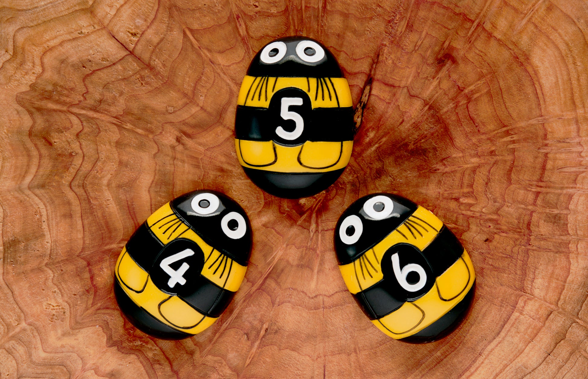 Yellow Door Honey Bee Number Stones