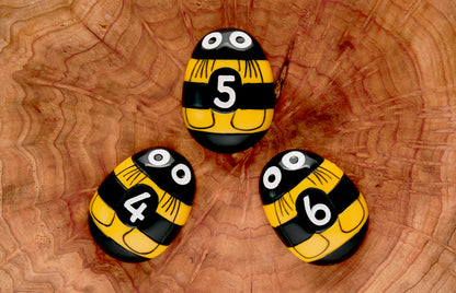 Yellow Door Honey Bee Number Stones
