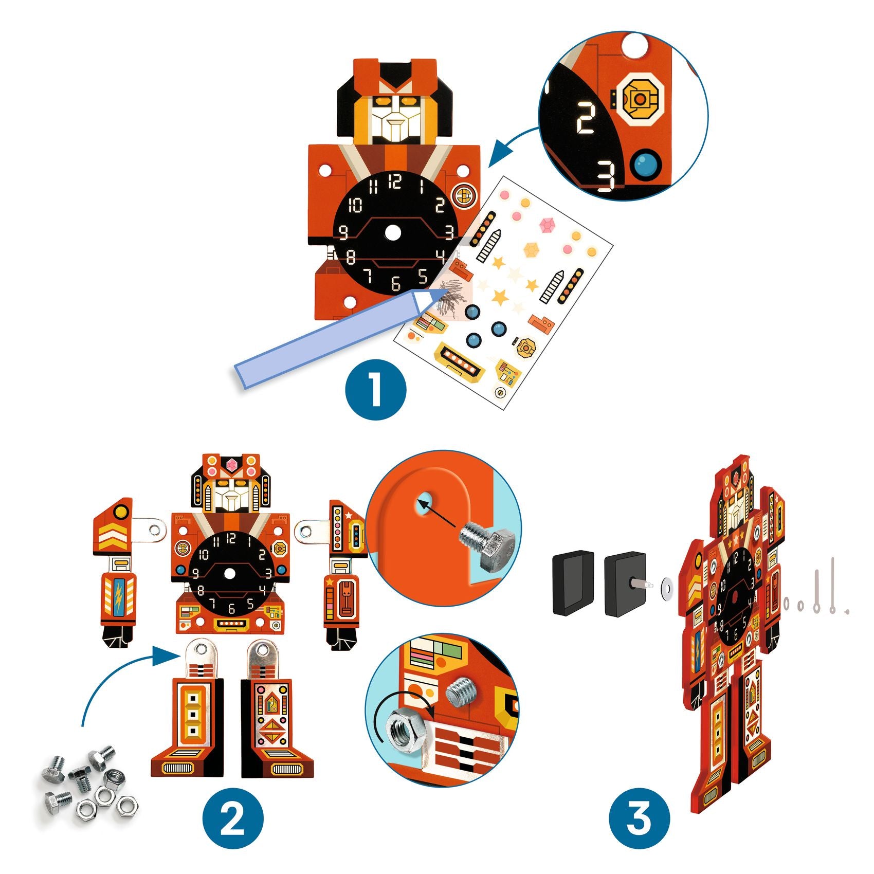 Djeco DIY Clocks To Create Robotime