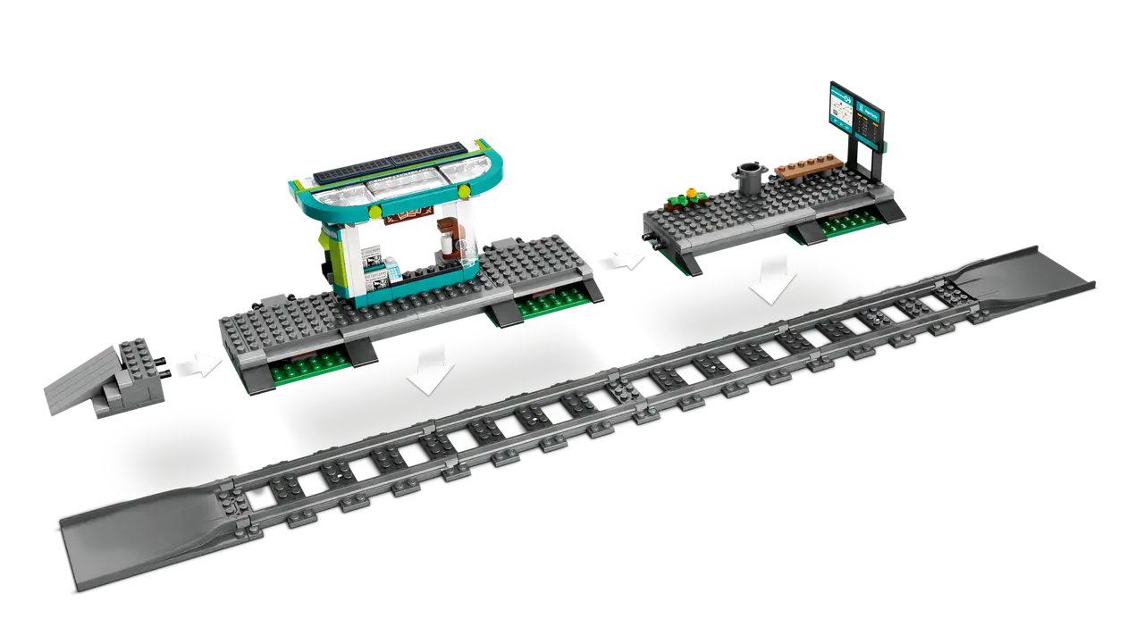 Lego City 60423 Downtown Streetcar and Station