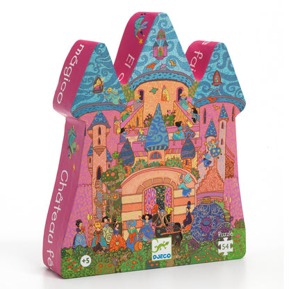Djeco The Fairy Castle - 54 Pcs Silhouette Puzzles