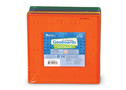 Learning Resources 5 X 5 Pin Geoboards (Set of 10)