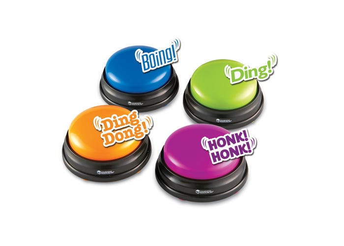 Learning Resources Answer Buzzers - random colour chosen