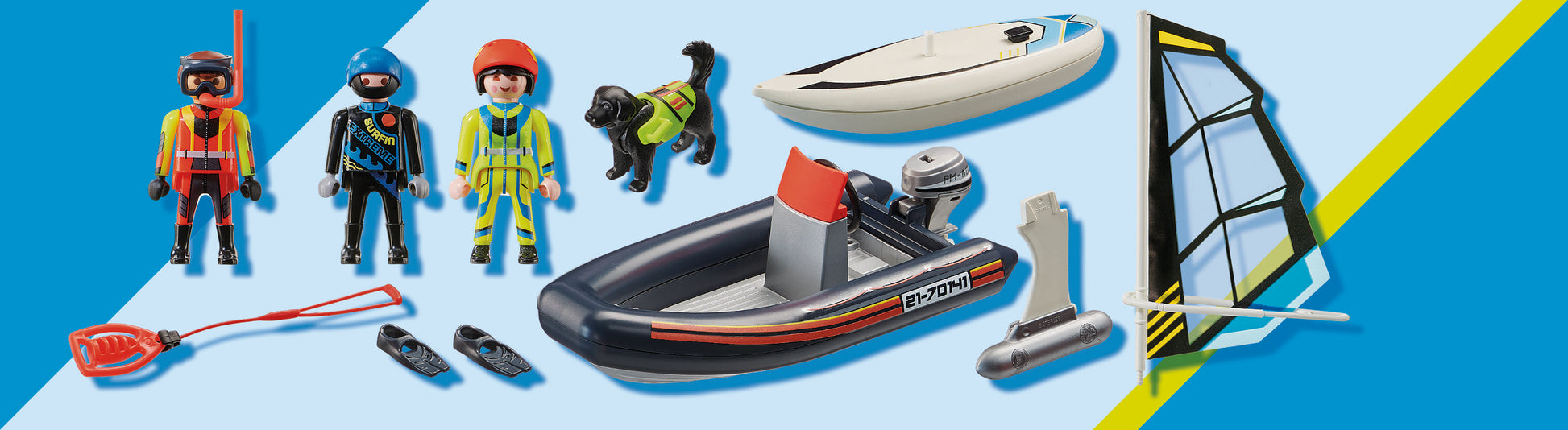 Playmobil 70141 City Action Sea Rescue Water Rescue with Dog