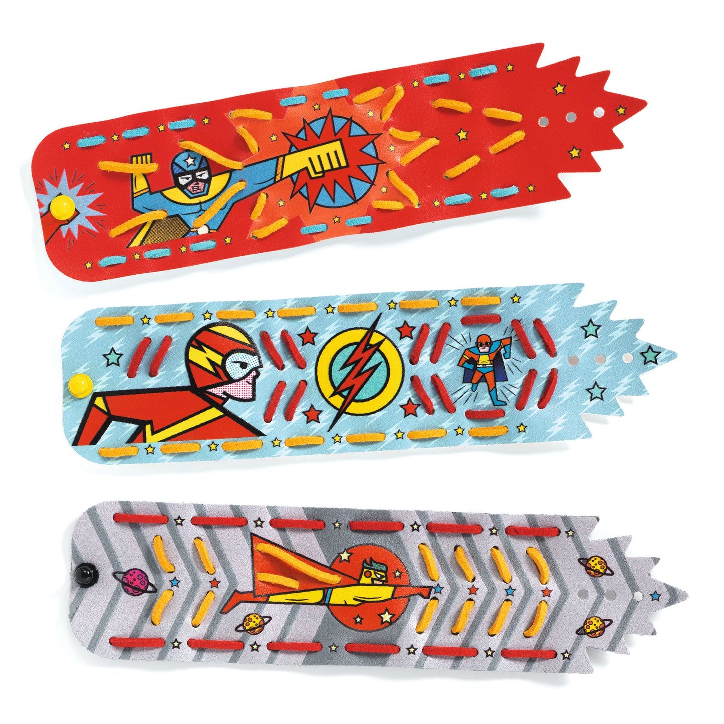Djeco DIY Bracelets To Create Mosaics & Stickers Super-Powers