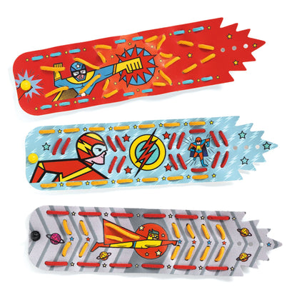 Djeco DIY Bracelets To Create Mosaics & Stickers Super-Powers