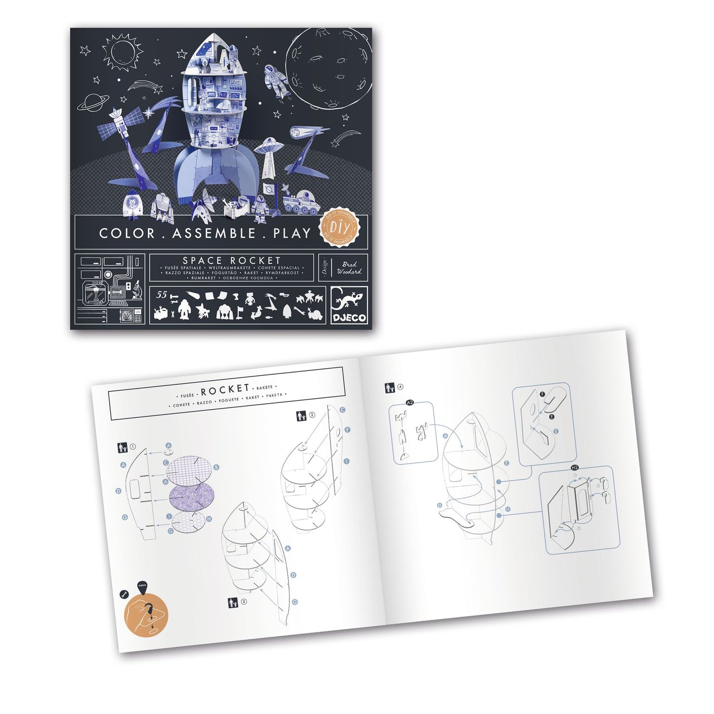 Djeco Space Rocket Creative Kit