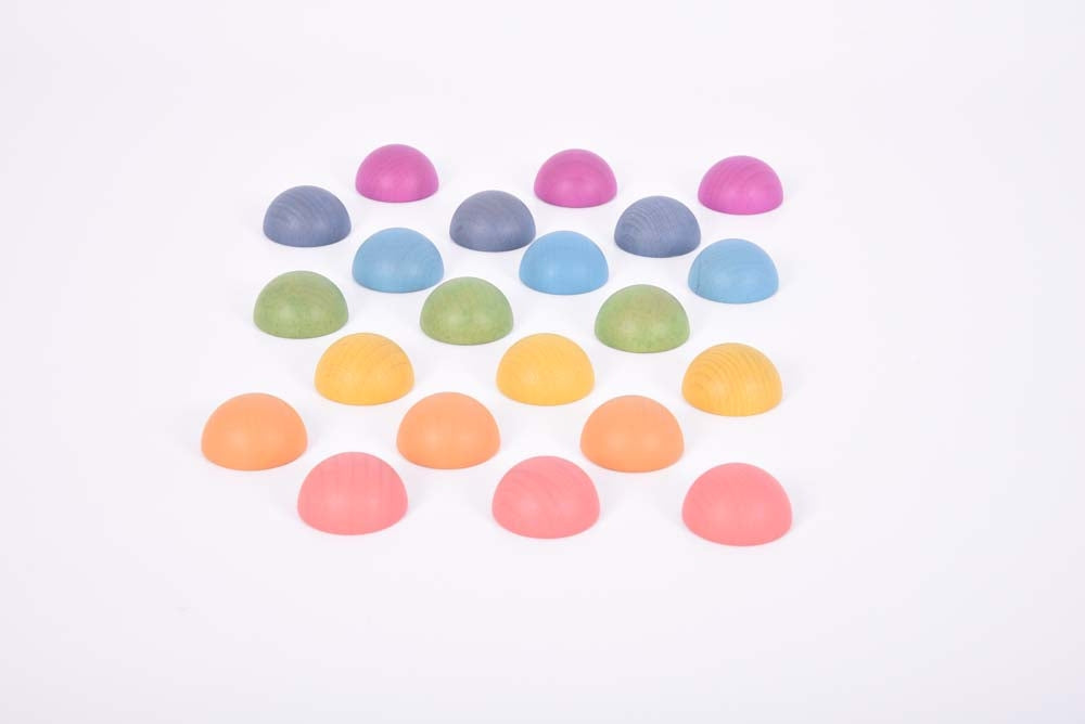 TickiT Rainbow Wooden Semispheres