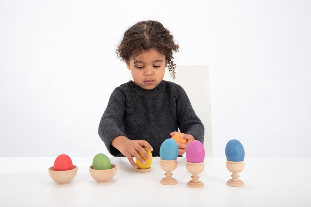 TickiT Rainbow Wooden Eggs