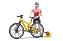 Bruder Bworld Mountain Bike With Cyclist