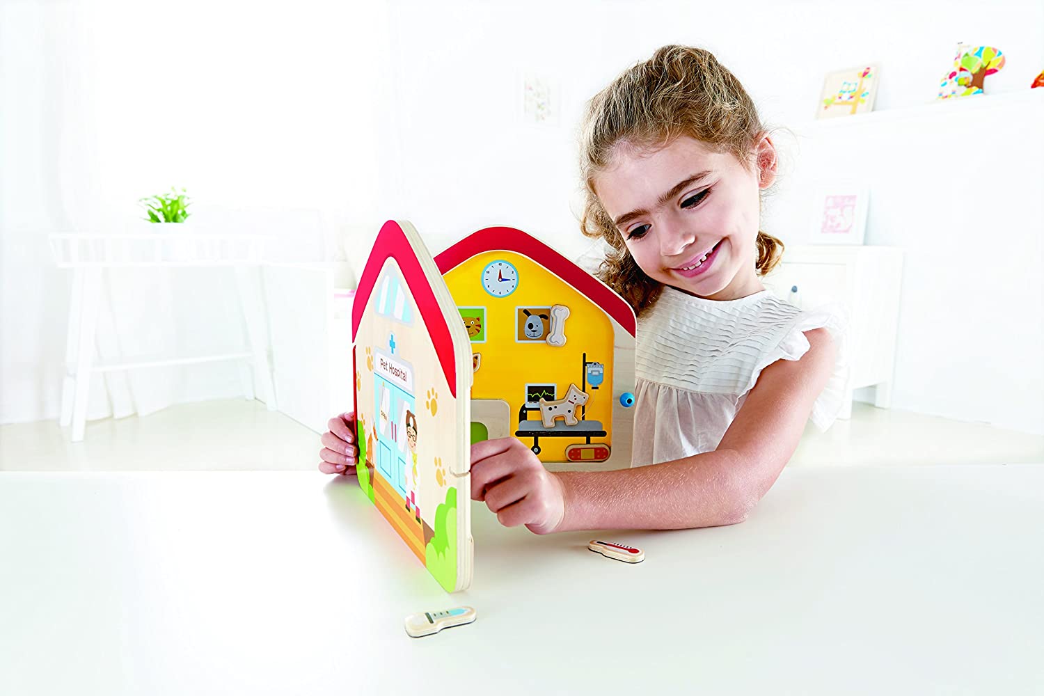 Hape Visit the Vet Magnetic Book