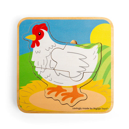 BigJigs Lifecycle Puzzle - Chicken
